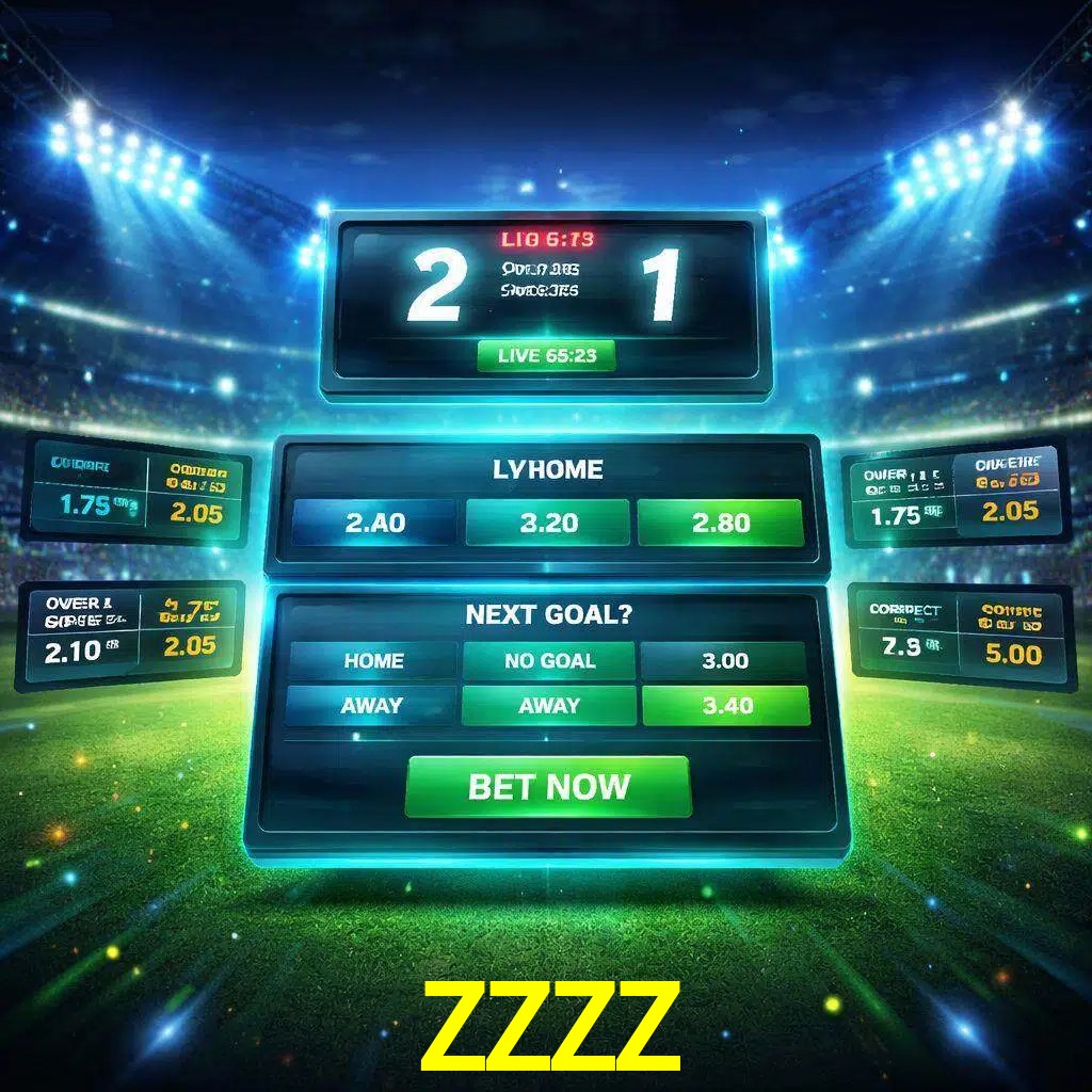 Vista de apuestas en vivo ZZZZ durante un partido en curso